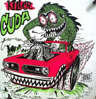 killer cuda vintage t-shirt iron-on rat's hole